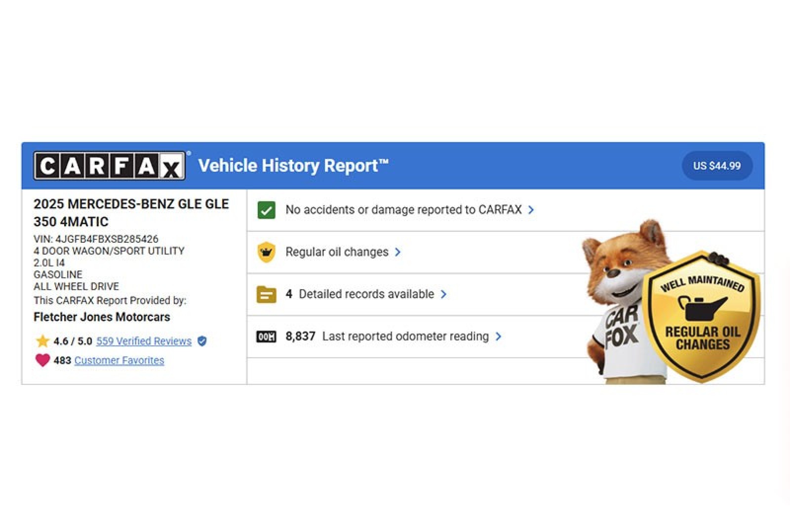Certified Used 2025 Polar White Mercedes-Benz GLE 350 4MATIC® SUV image 3