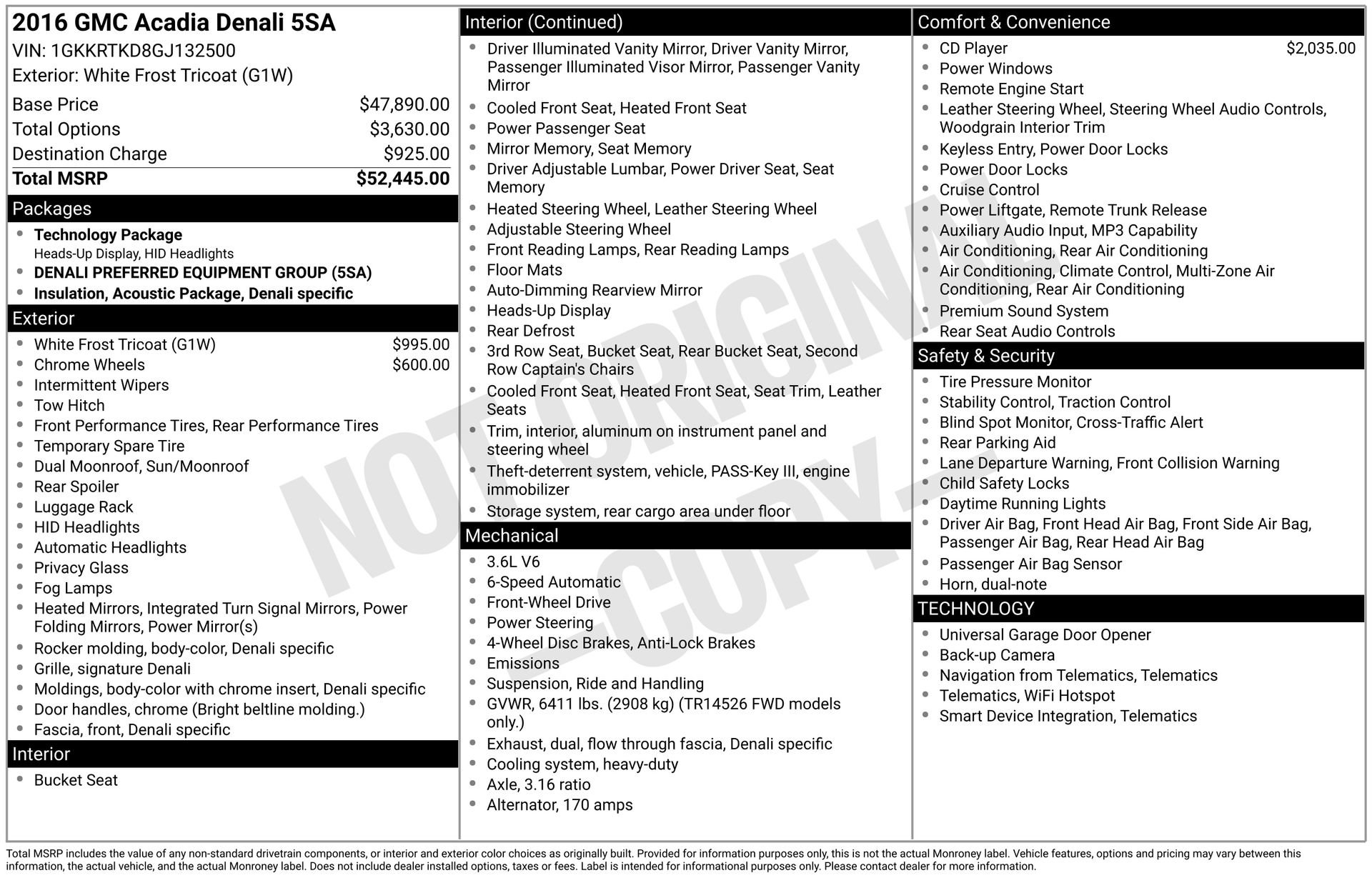 2016 GMC Acadia Denali's photo