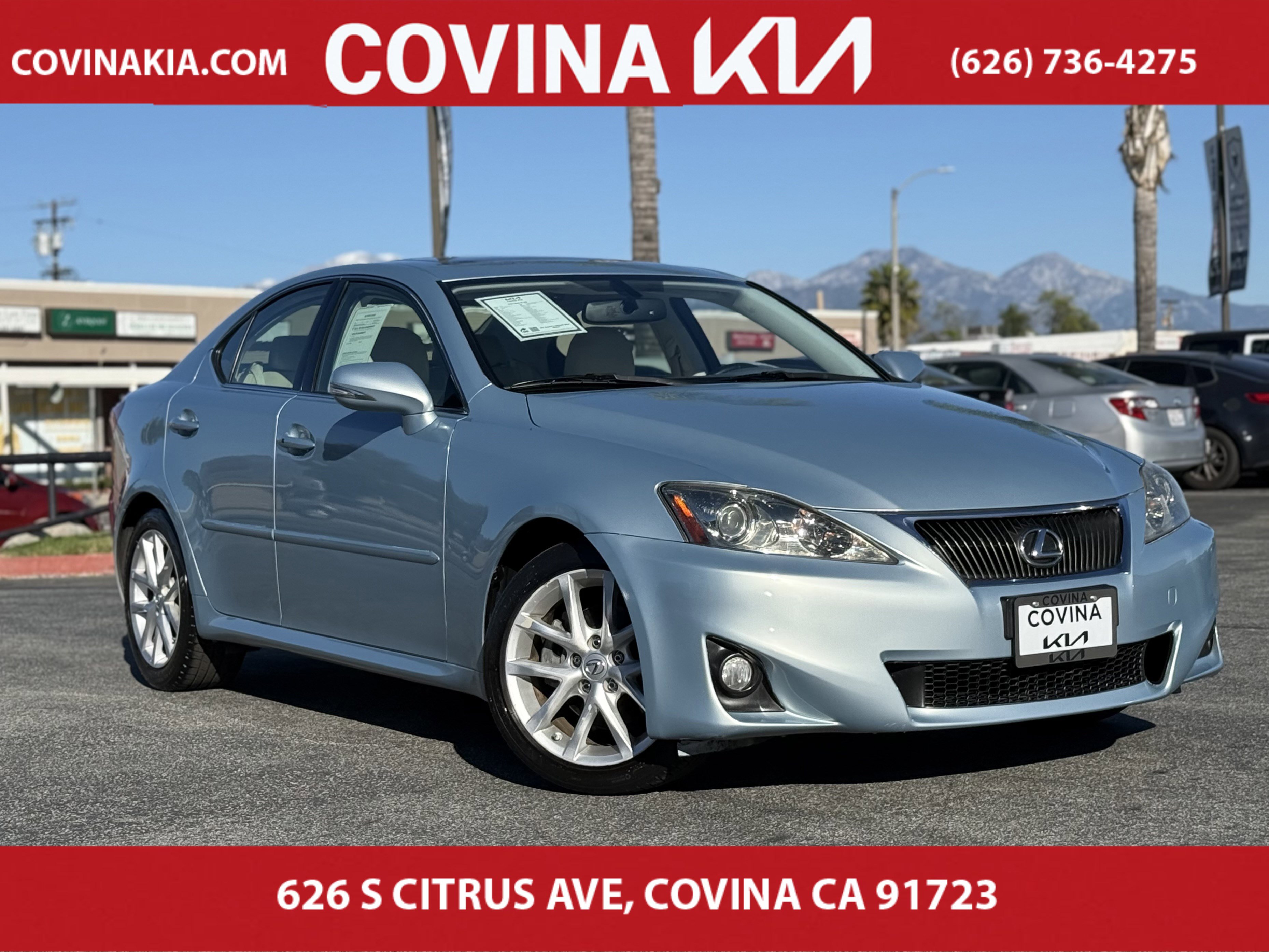 Used 2012 Lexus IS 250 with VIN JTHBF5C2XC5164508 for sale in Covina, CA