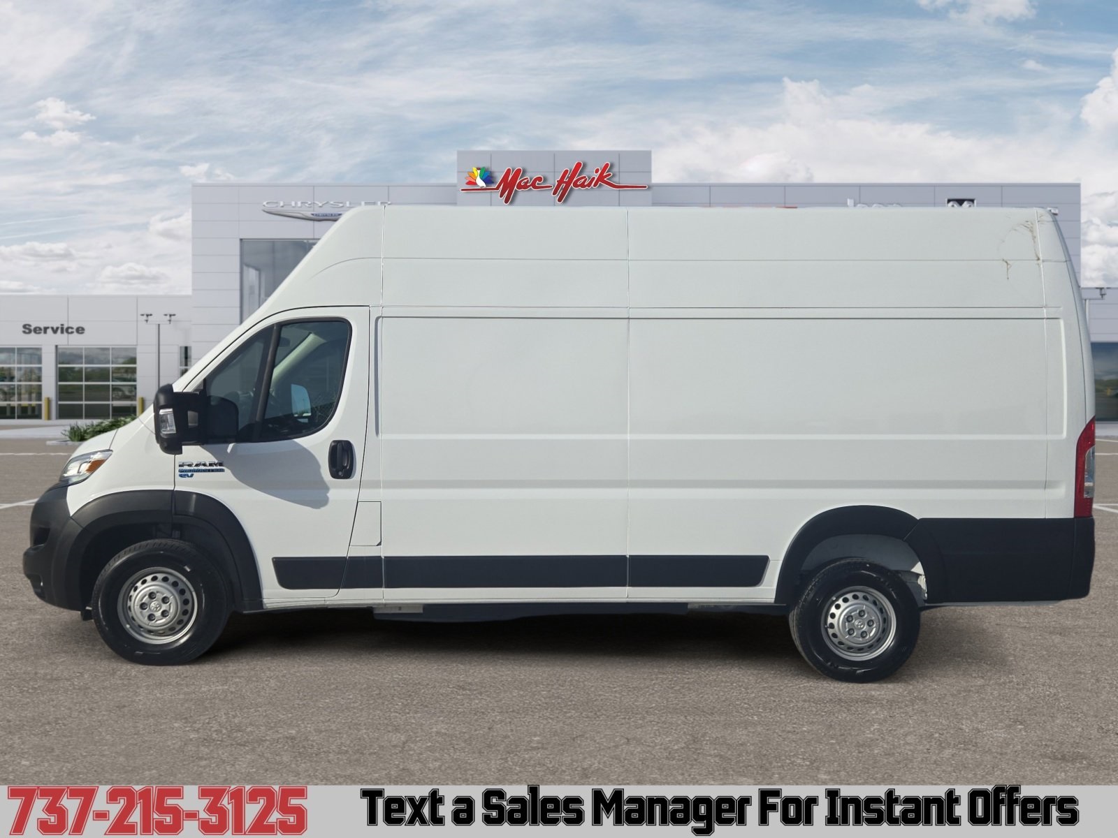 Used 2025 RAM ProMaster EV Step Van Base with VIN 3C6MRWAZ8SE533416 for sale in Georgetown, TX