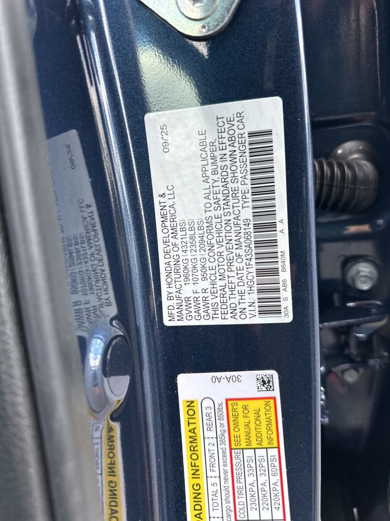 2025 Honda Accord SE photo 24