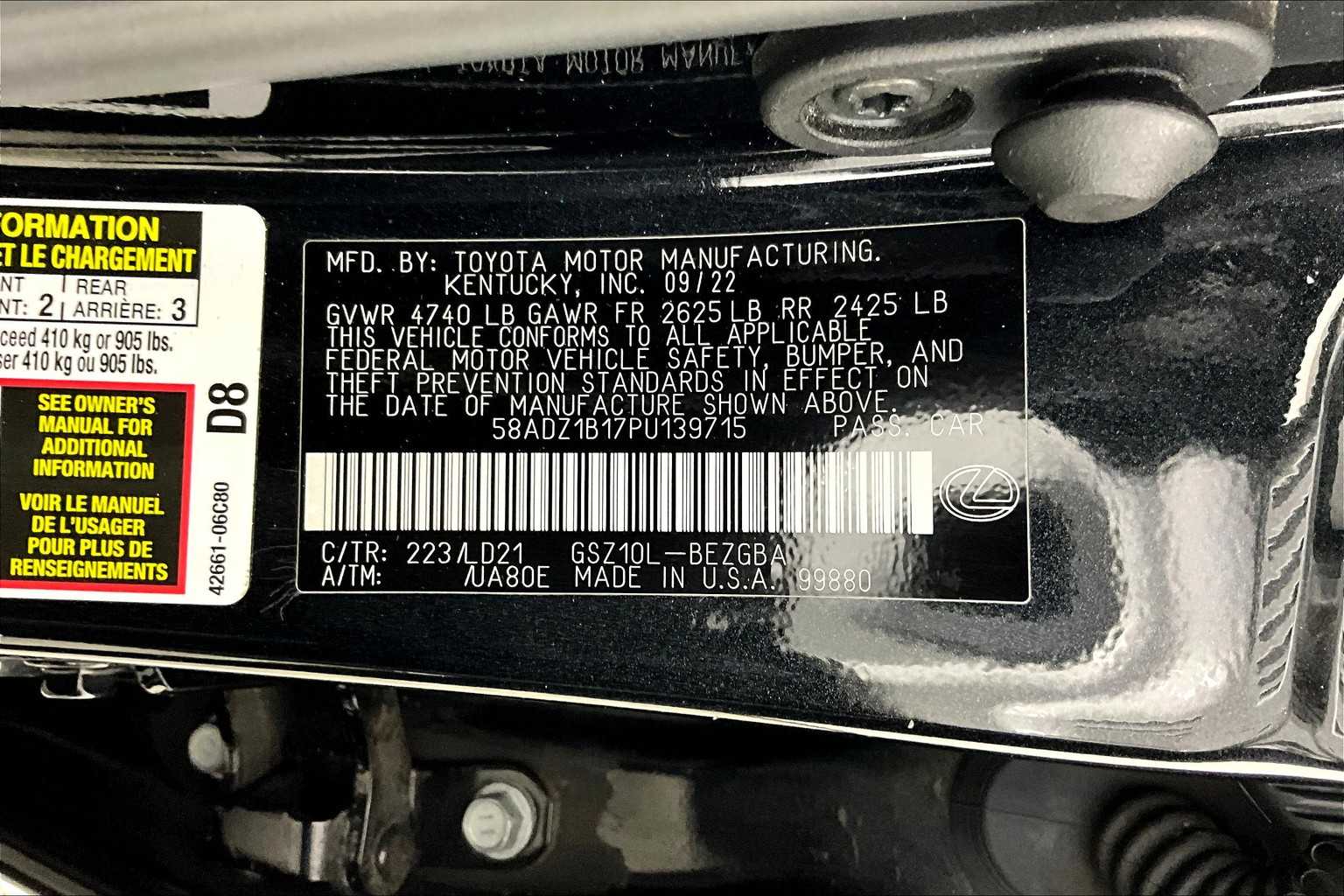 2023 Lexus ES Premium photo 32