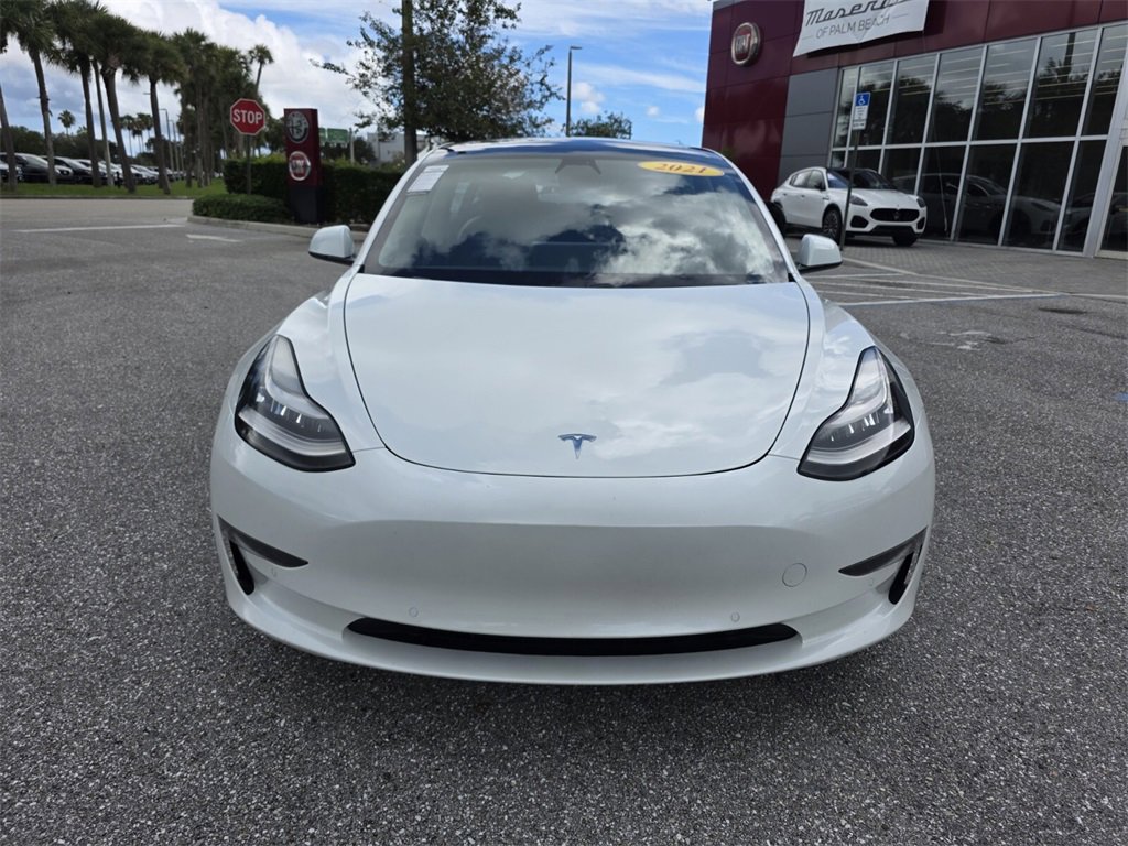 Used 2021 Tesla Model 3 Base with VIN 5YJ3E1EC5MF850057 for sale in West Palm Beach, FL