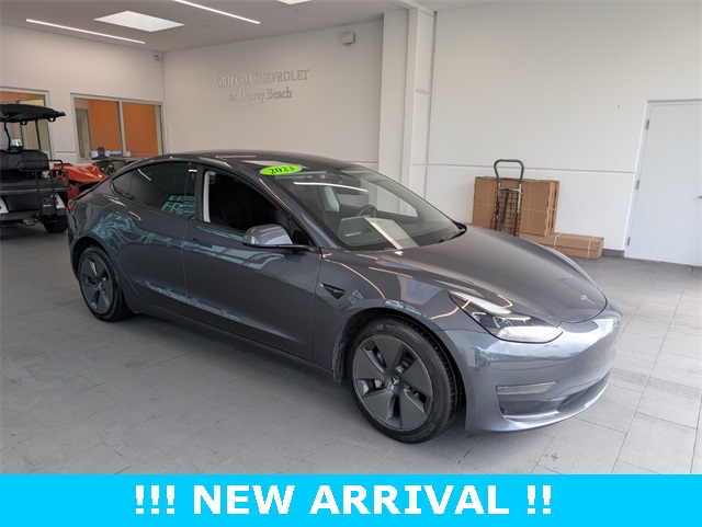 Used 2023 Tesla Model 3 Base with VIN 5YJ3E1EA3PF574187 for sale in Delray Beach, FL