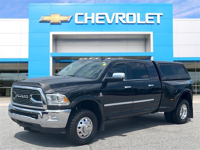 Used 2018 Black Ram Laramie Longhorn Mega Cab 4x4 6