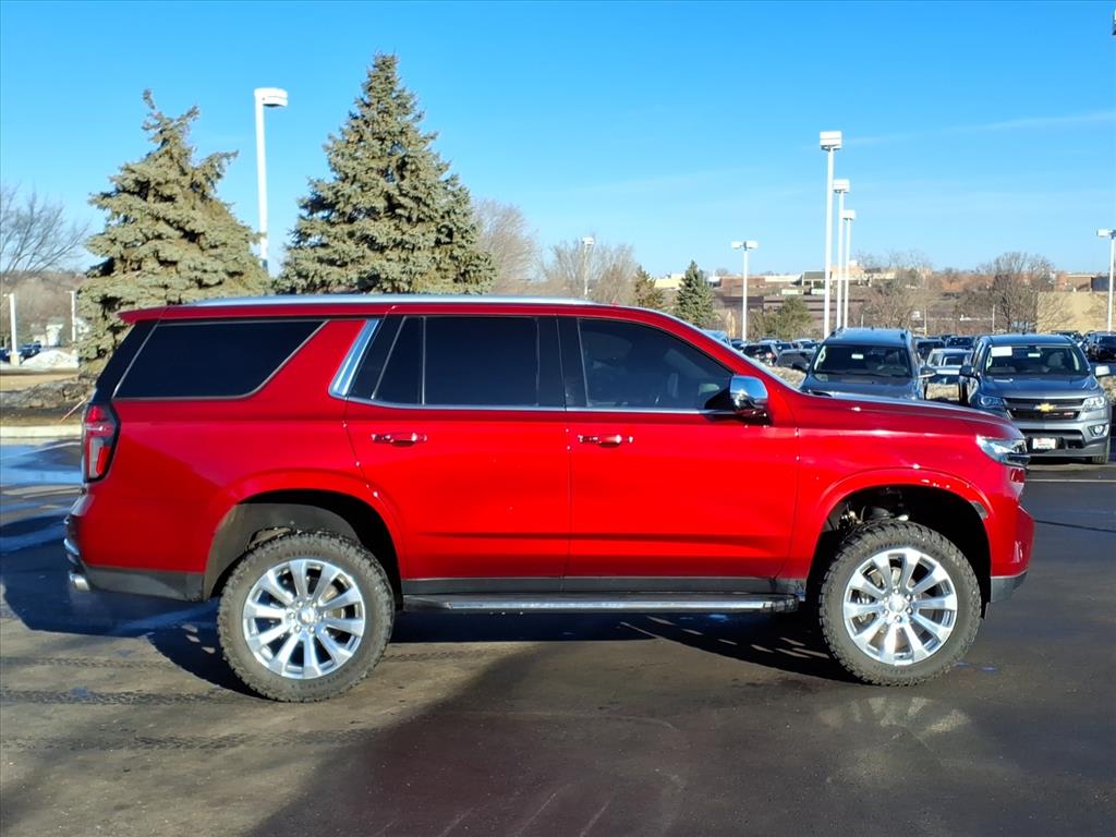 Used 2021 Chevrolet Tahoe Premier with VIN 1GNSKSKD8MR308220 for sale in Burnsville, Minnesota