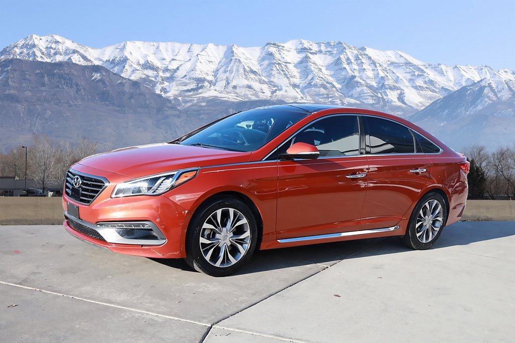 Used 2015 Hyundai Sonata Limited with VIN 5NPE34AB0FH129209 for sale in American Fork, UT