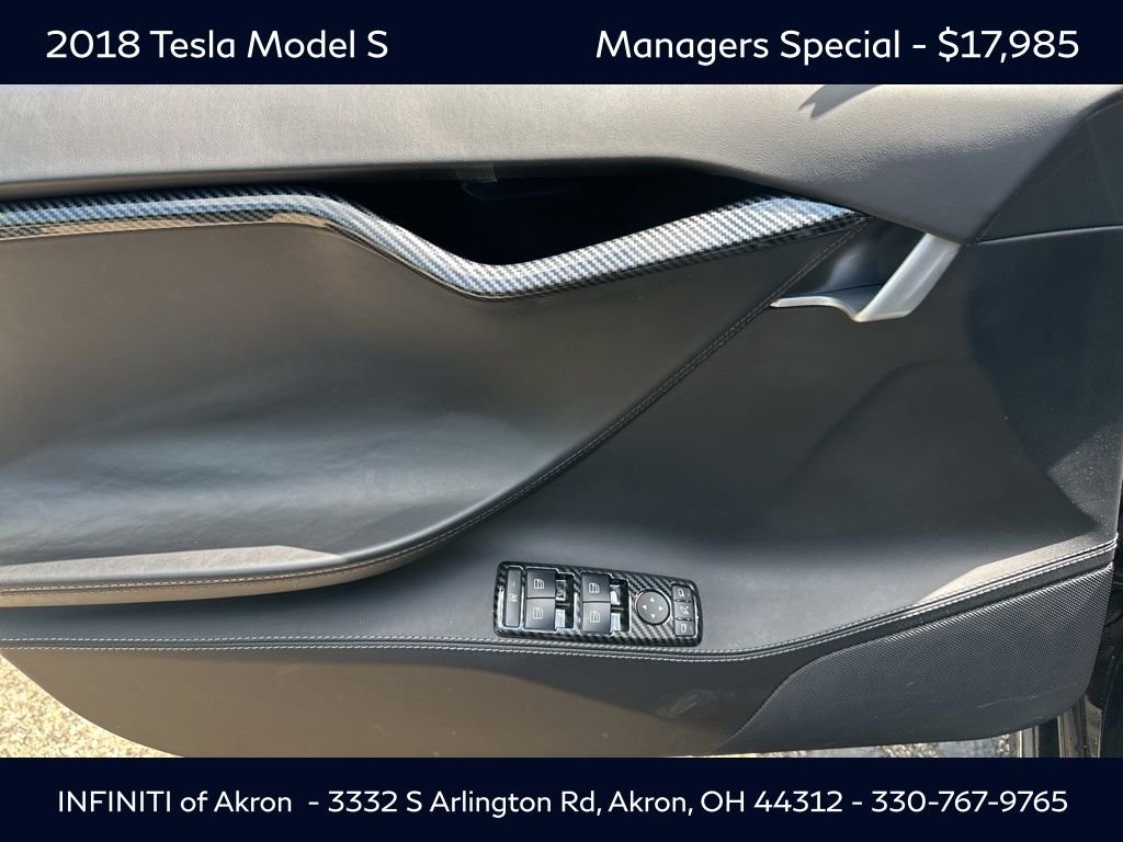 Used 2018 Tesla Model S 75D with VIN 5YJSA1E22JF266712 for sale in Akron, OH