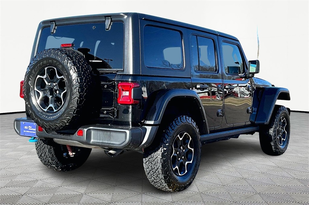 Certified 2021 Jeep Wrangler Unlimited Rubicon 4XE with VIN 1C4JJXR6XMW781839 for sale in Kansas City