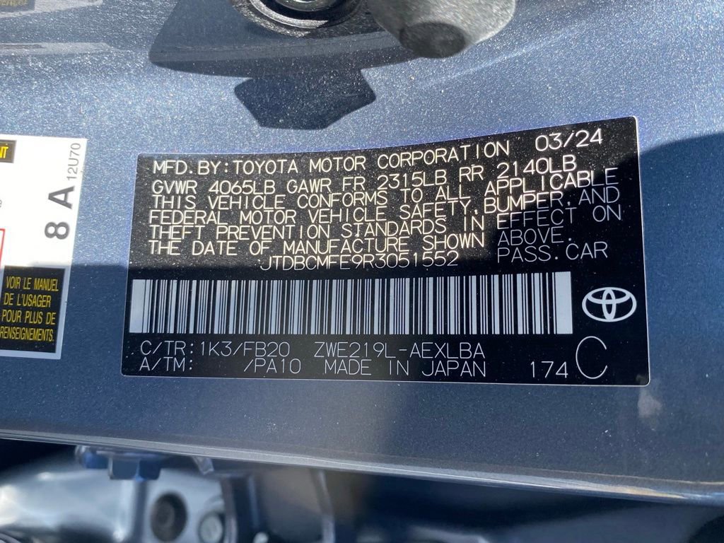 2024 Toyota Corolla Hybrid LE photo 17
