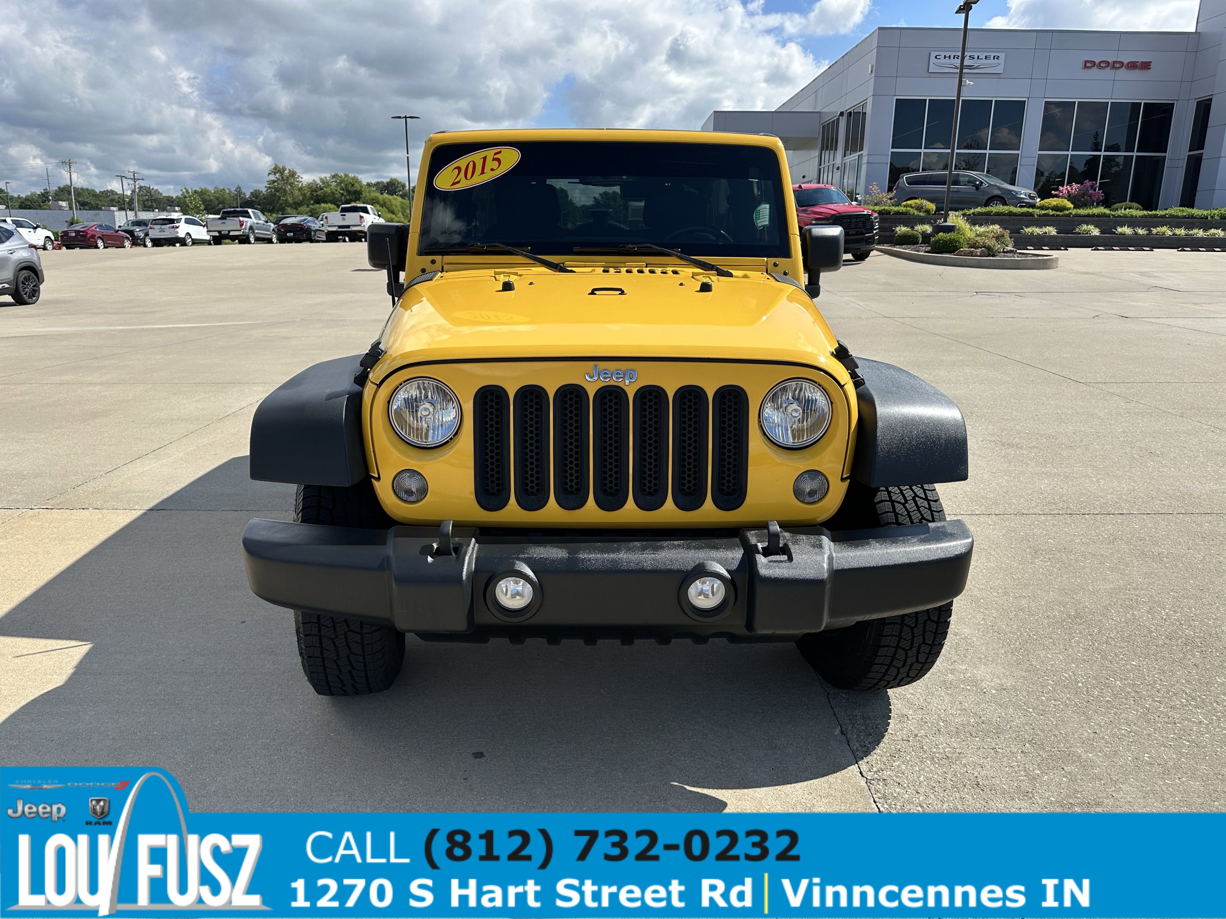Used 2015 Jeep Wrangler Unlimited Sport with VIN 1C4BJWDG2FL627595 for sale in Vincennes, IN