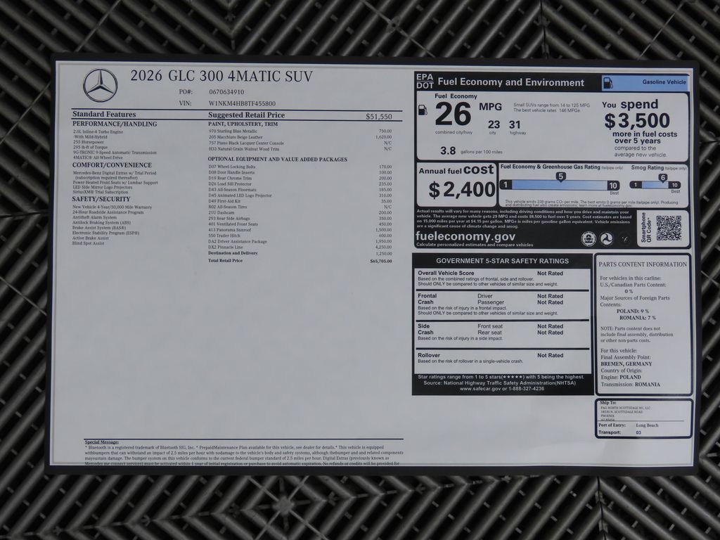 2026 Mercedes Benz GLC 300 4MATIC photo 9