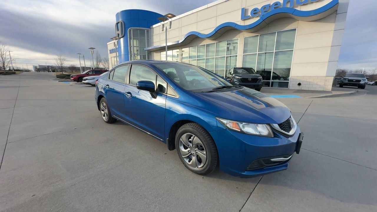Certified 2015 Honda Civic LX with VIN 19XFB2F53FE051155 for sale in Kansas City, KS