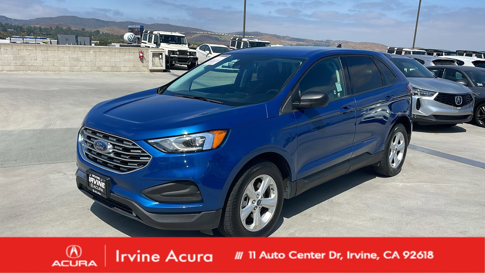 Used 2022 Atlas Blue Metallic Ford SE image 1