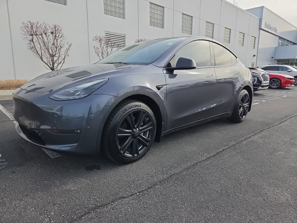 Used 2023 Tesla Model Y Long Range with VIN 7SAYGAEE9PF873799 for sale in Noblesville, IN