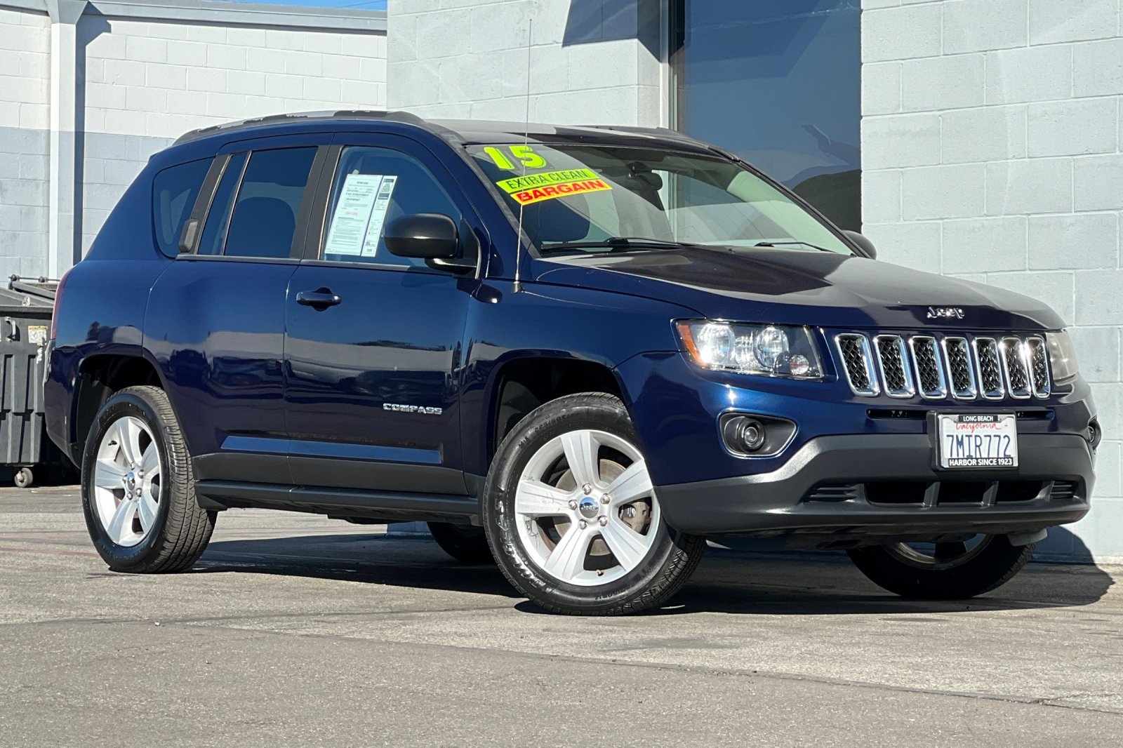 Used 2015 Jeep Compass Sport with VIN 1C4NJDBB8FD379209 for sale in Long Beach, CA