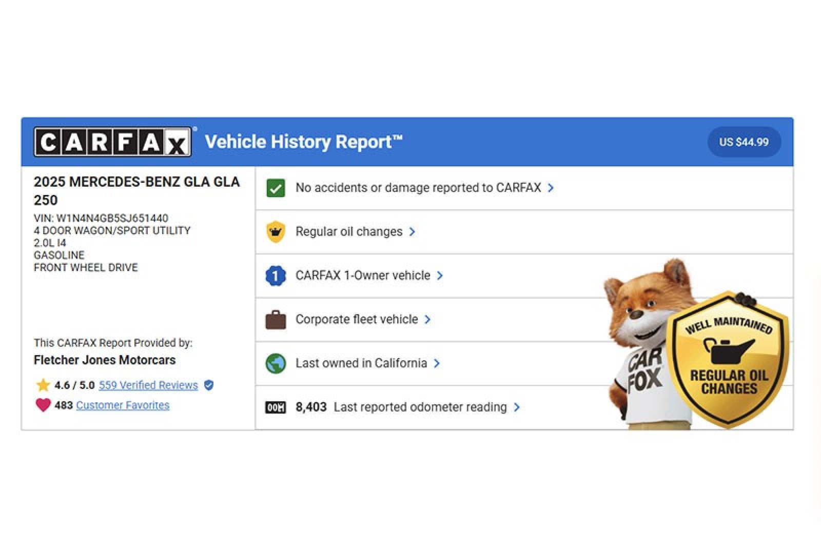 Certified Used 2025 Night Black Mercedes-Benz GLA 250 SUV image 3