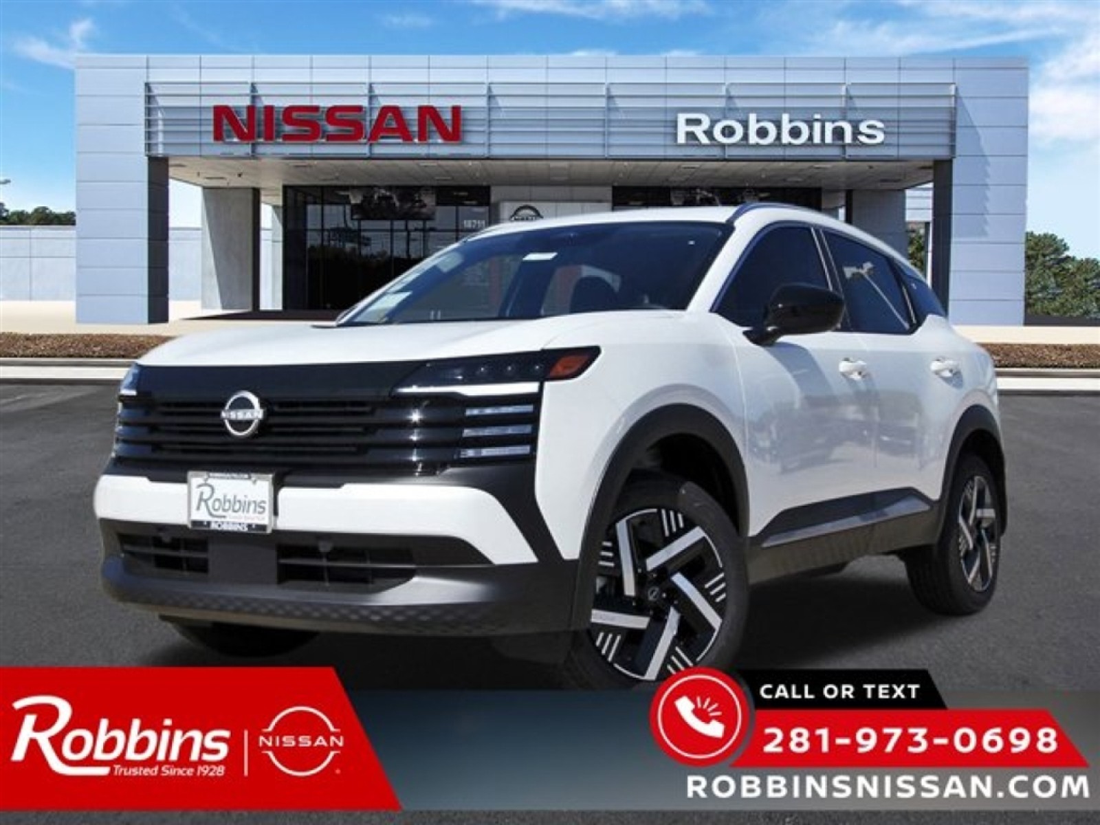 2026 Nissan Kicks SV White at Robbins Nissan