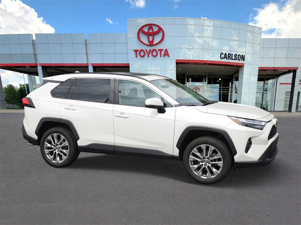 Certified 2022 Toyota RAV4 XLE Premium with VIN 2T3A1RFV8NW317570 for sale in Minneapolis, Minnesota