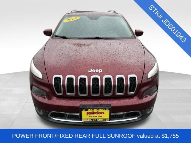Used 2018 Jeep Cherokee Limited with VIN 1C4PJMDX5JD601943 for sale in Sumner, WA