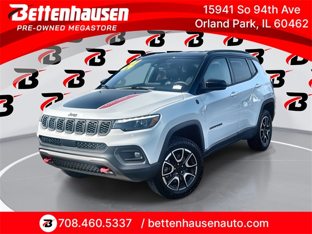 Certified Used 2024 White Jeep Trailhawk image 1
