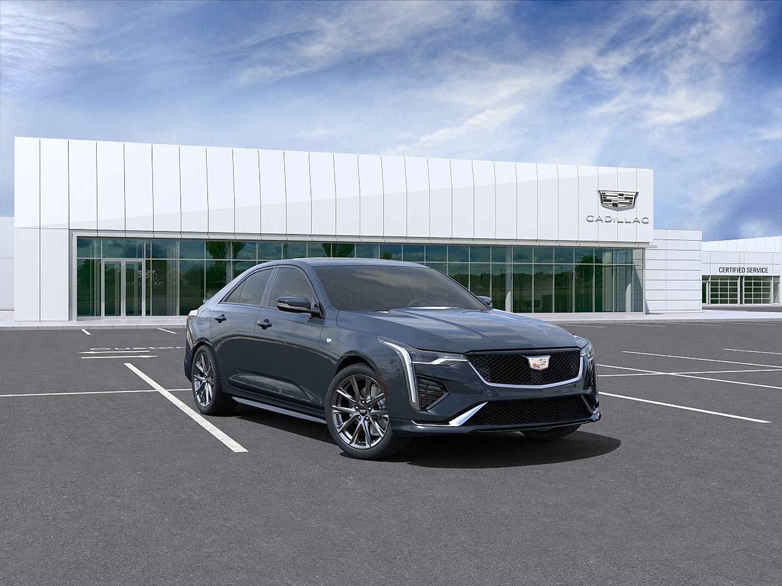 New 2025 Deep Space Metallic Cadillac Sport image 1