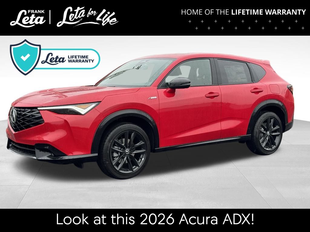 New 2026 Acura ADX w/A-Spec Advance Package 4D Sport Utility's photo