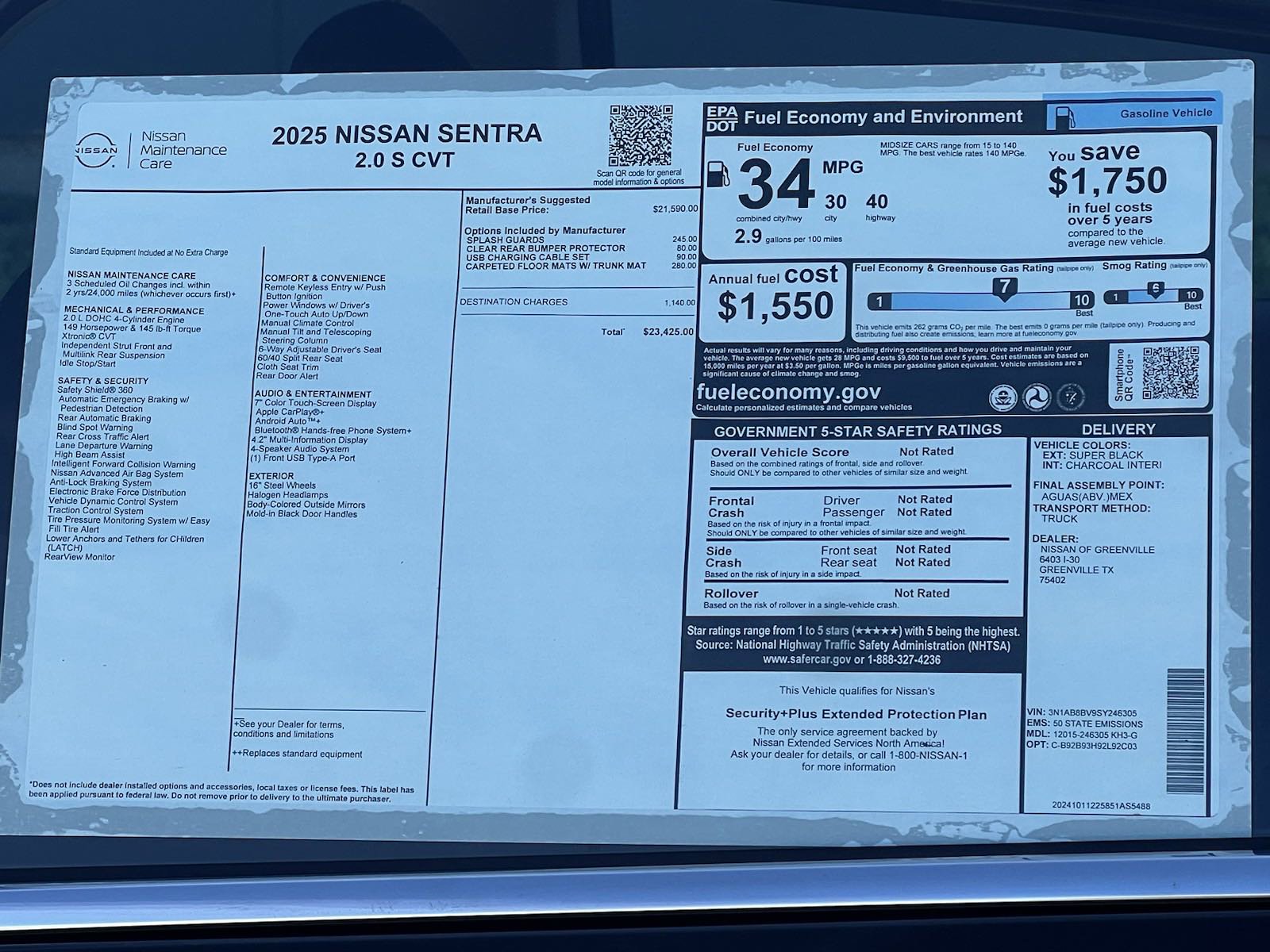 2025 Nissan Sentra S photo 27