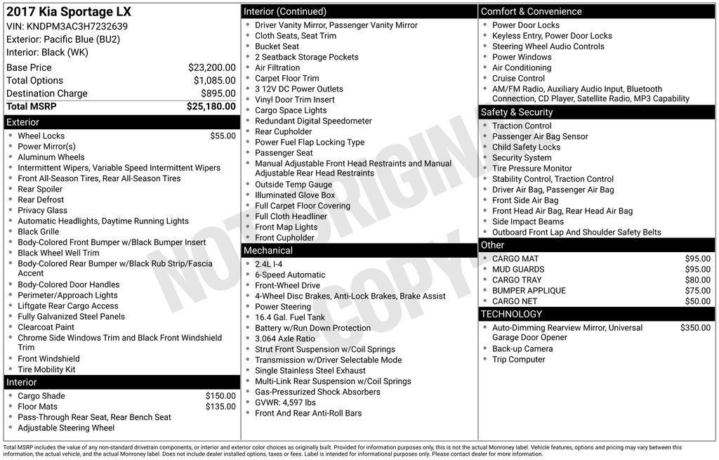 Used 2017 Kia Sportage LX with VIN KNDPM3AC3H7232639 for sale in Elk River, Minnesota