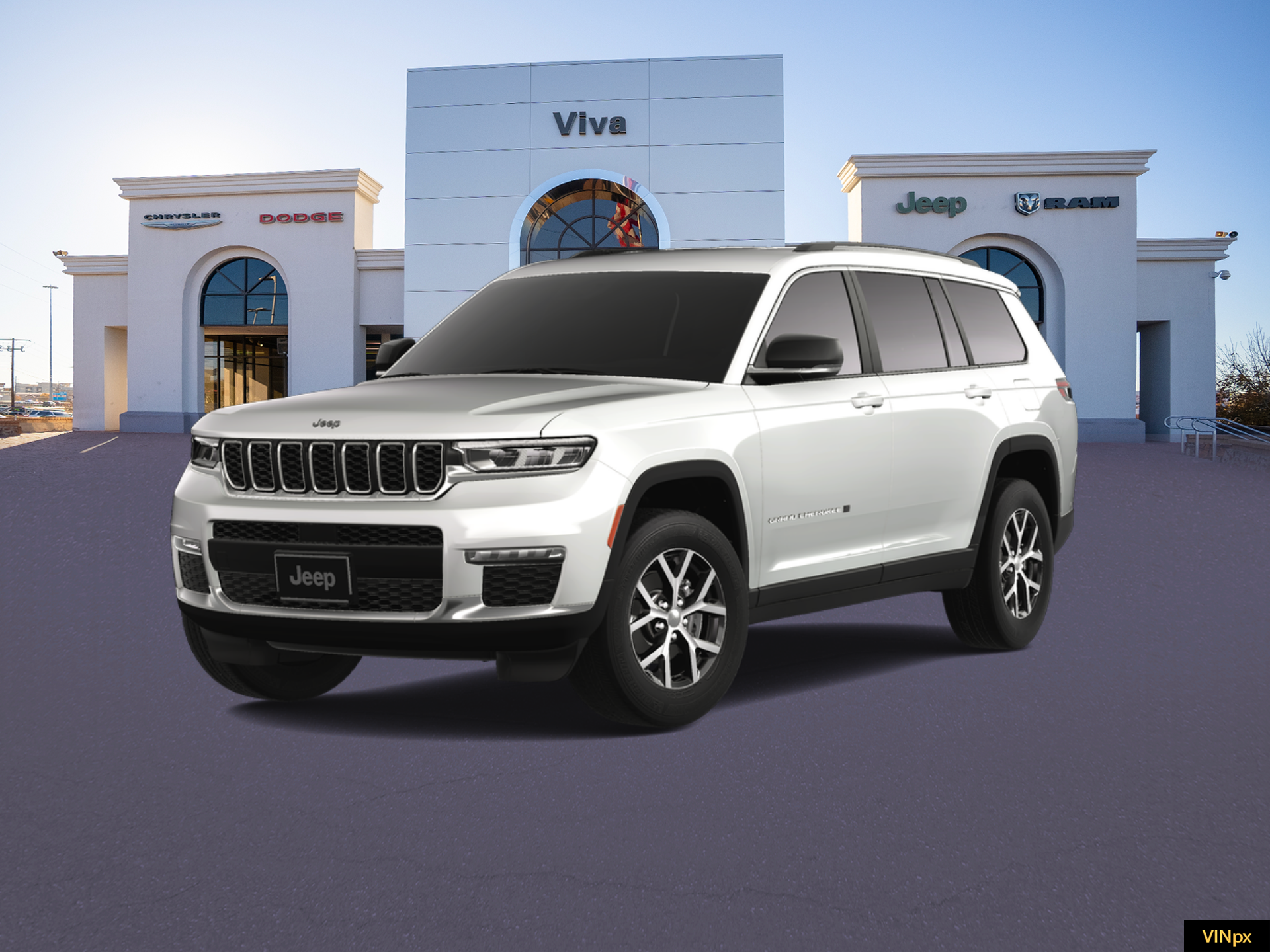 New 2025 Bright White Clear-Coat Exterior Paint Jeep Limited image 1
