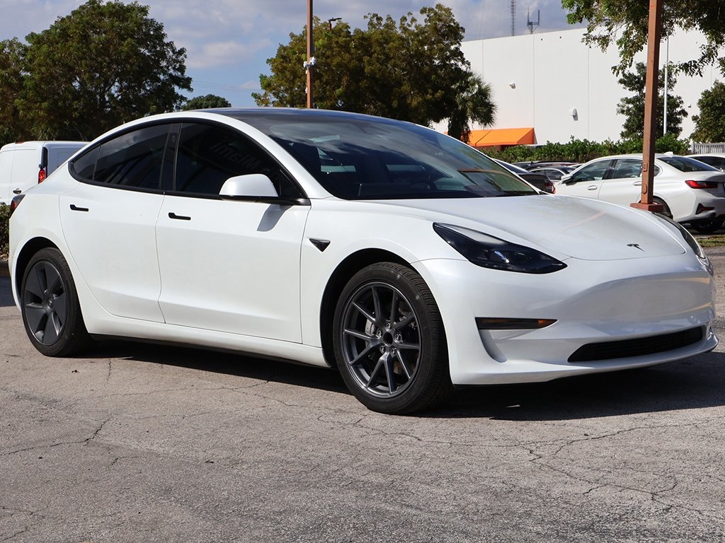 Used 2023 Tesla Model 3 Base with VIN 5YJ3E1EA0PF396612 for sale in Miami, FL