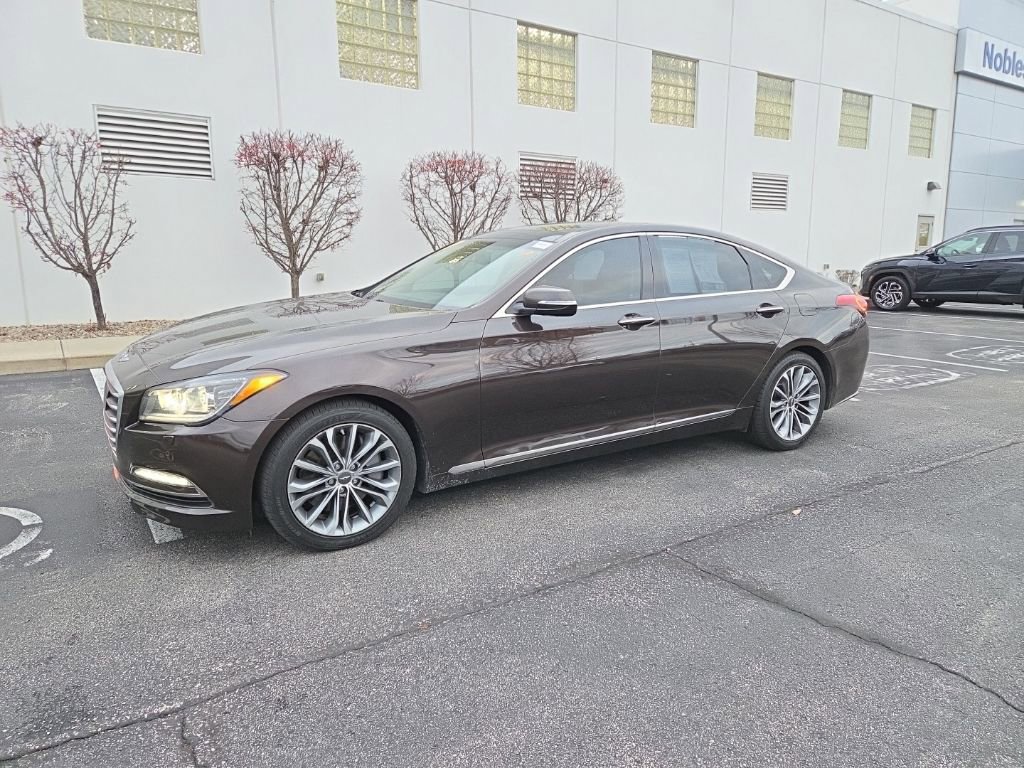 Used 2017 GENESIS G80 Base with VIN KMHGN4JE8HU176215 for sale in Noblesville, IN