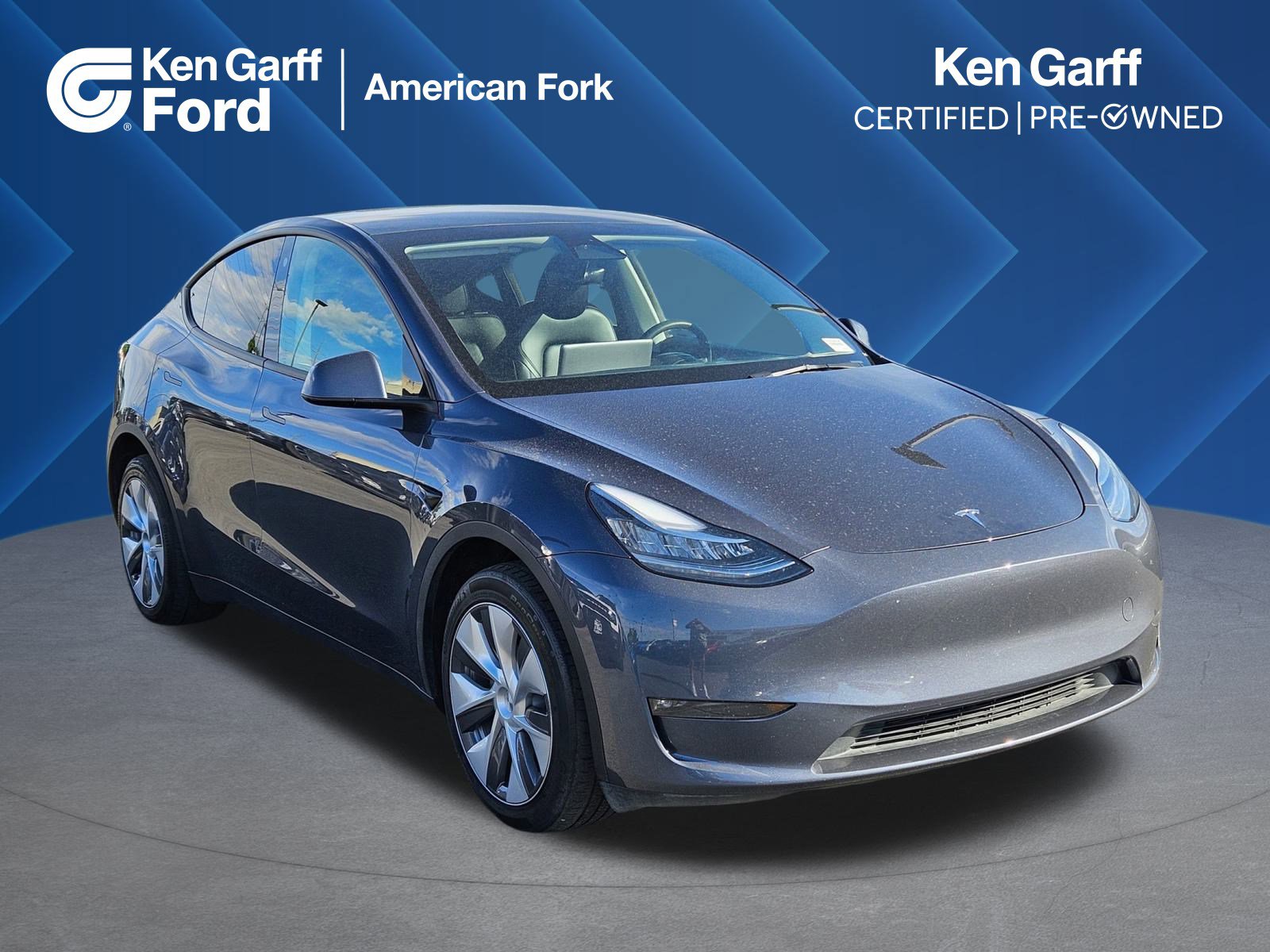 Certified 2023 Tesla Model Y Long Range with VIN 7SAYGDEE2PA045706 for sale in American Fork, UT