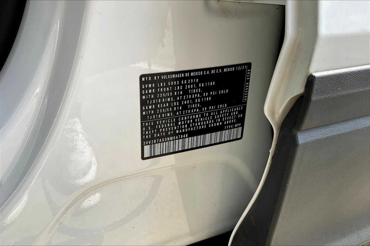 2022 Volkswagen Tiguan SE photo 65