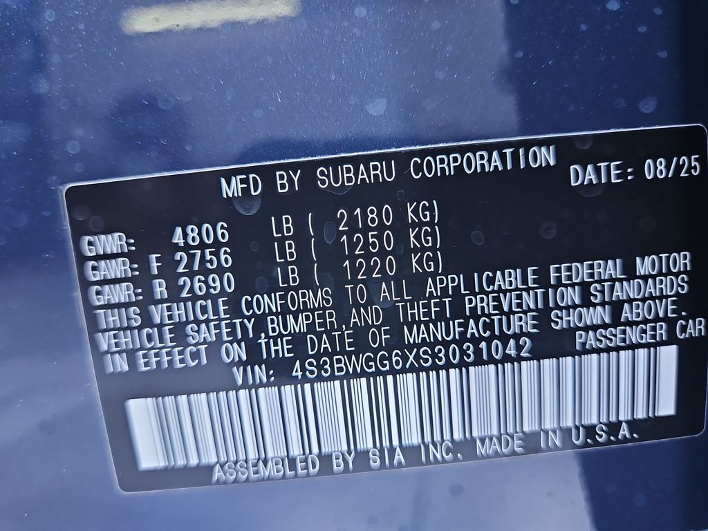 2025 Subaru Legacy Sport photo 26