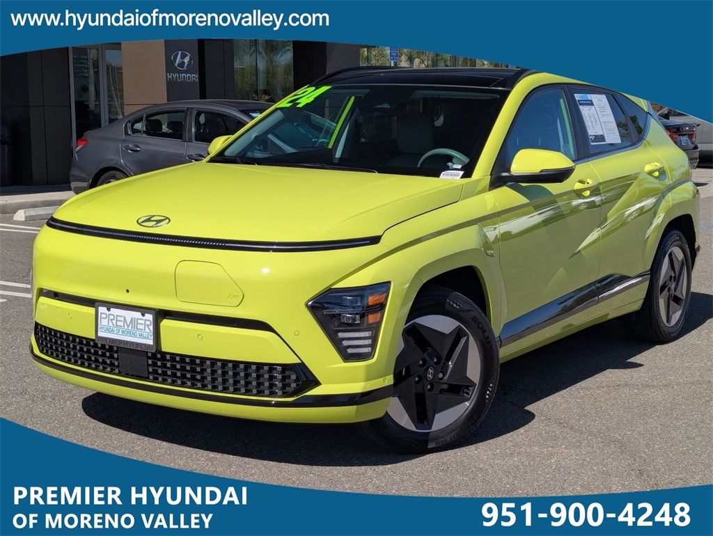Certified 2024 Hyundai Kona EV Limited with VIN KM8HE3A6XRU006883 for sale in Moreno Valley, CA