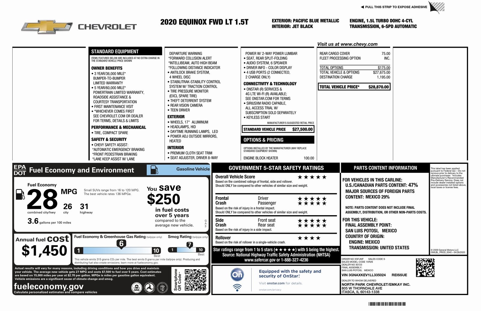 2020 Chevrolet Equinox LT