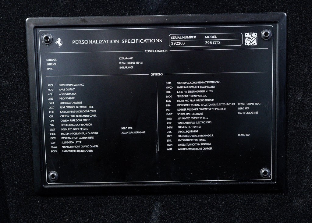 2023 Ferrari 296 GTS photo 20