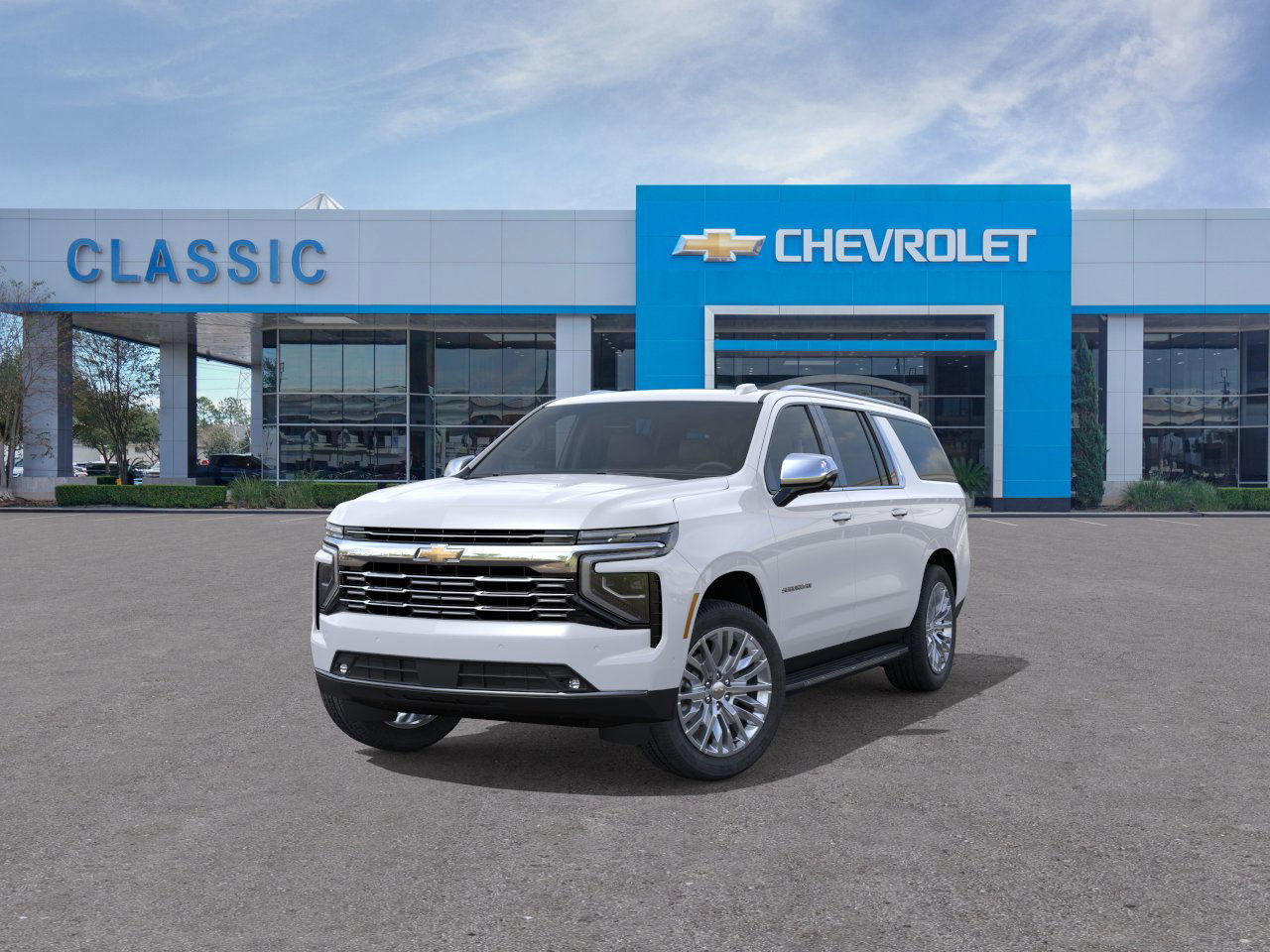 2026 Chevrolet Suburban Premier White at Classic Elite Chevrolet Hwy 6