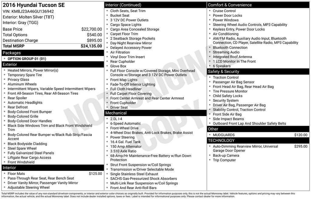 2016 Hyundai Tucson SE's photo
