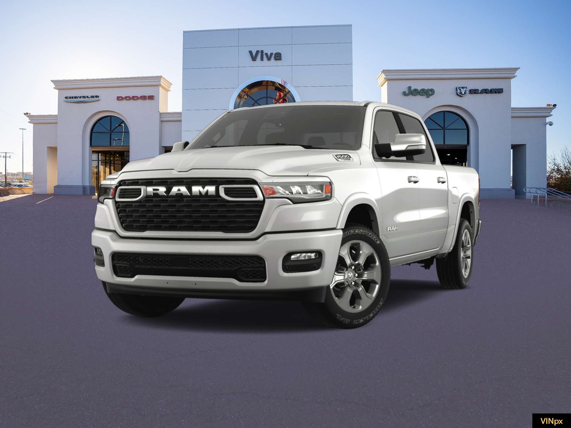 New 2025 Bright White Clear-Coat Exterior Paint RAM Lone Star image 1