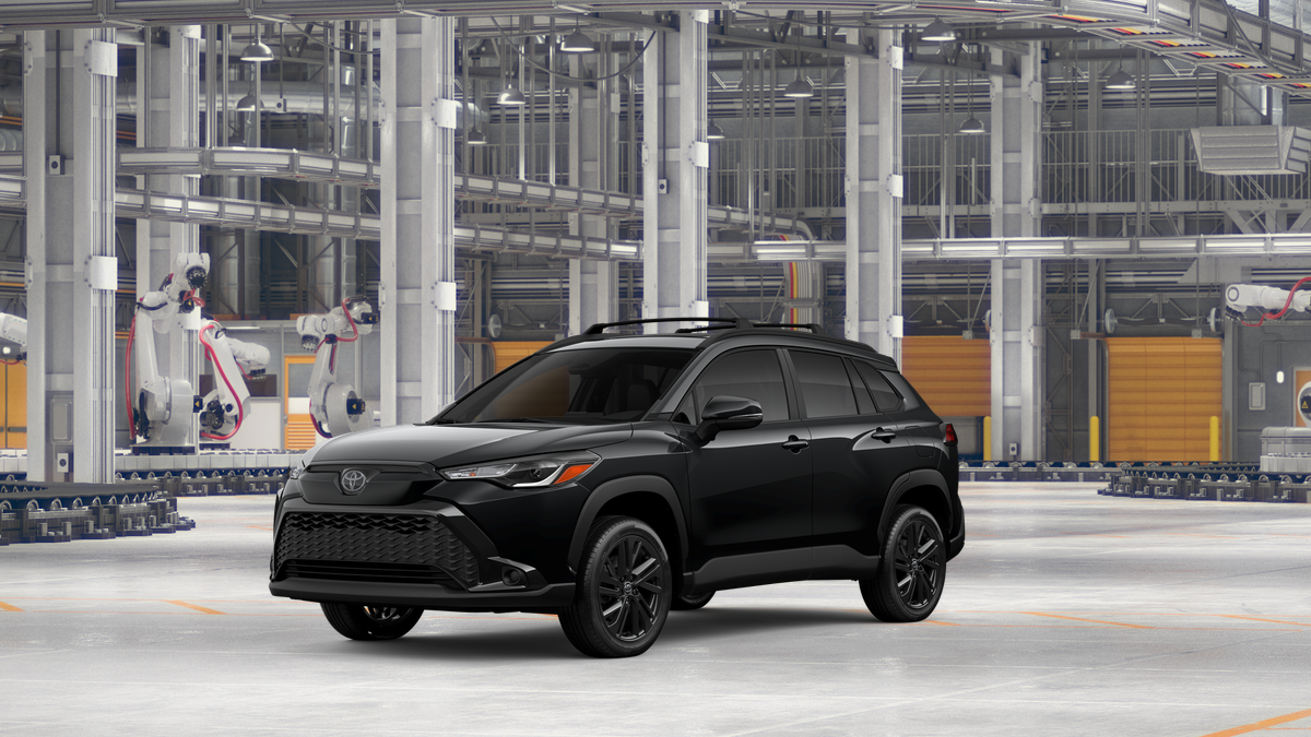 New 2025 Jet Black Toyota Hybrid Nightshade image 1