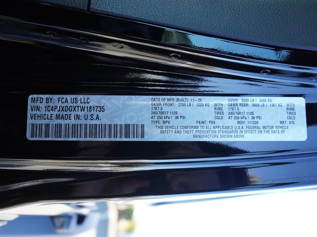 New 2026 Black Clear-Coat Exterior Paint Jeep Sport S image 29