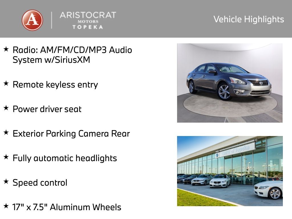 Used 2015 Nissan Altima SV with VIN 1N4AL3AP1FC159227 for sale in Kansas City