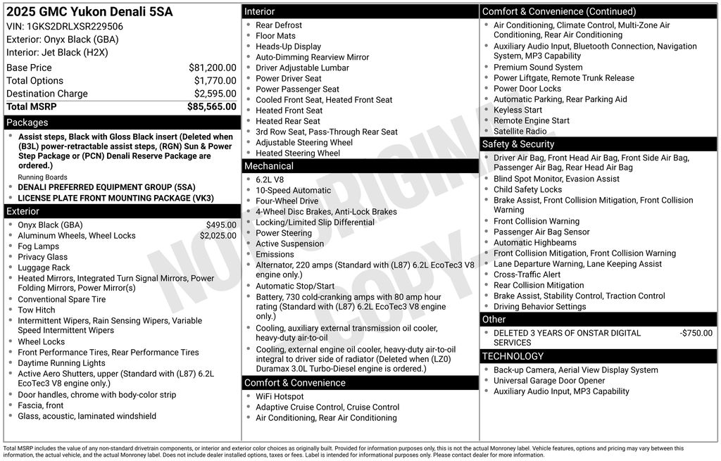 2025 GMC Yukon Denali's photo