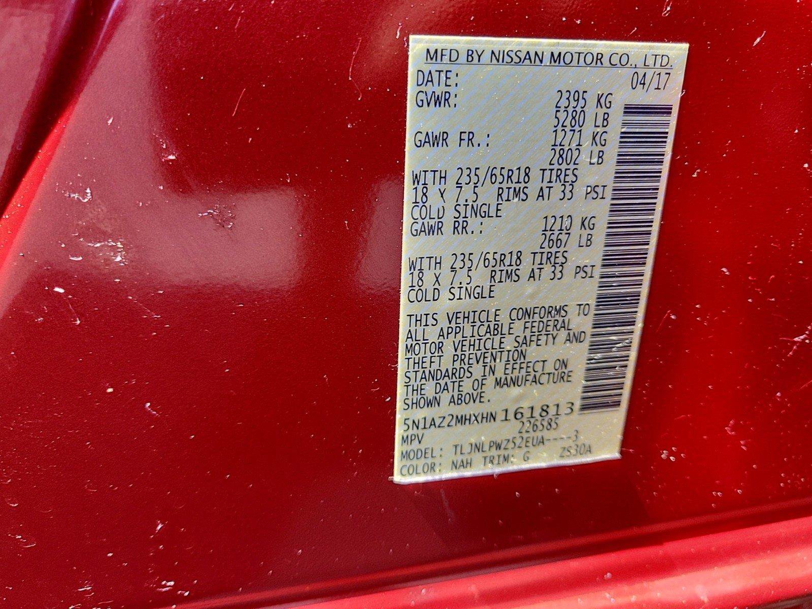 2017 NISSAN MURANO - Image 25