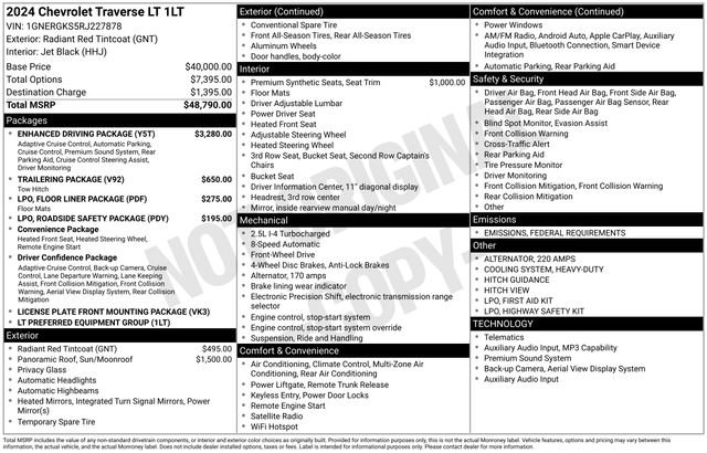 2024 Chevrolet Traverse 1LT's photo