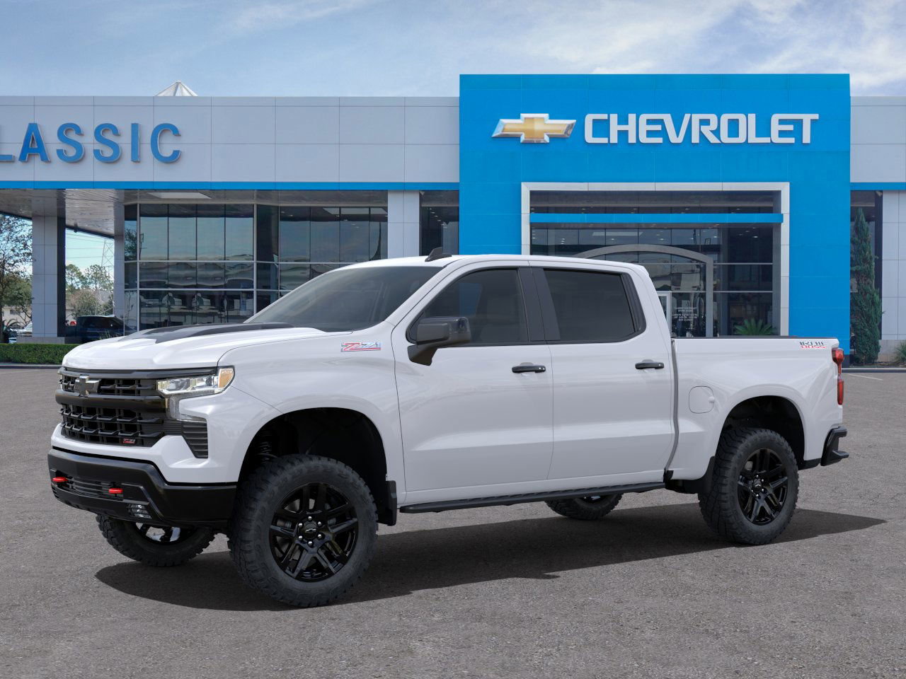 2025 Chevrolet Silverado 1500 LT Trail Boss White at Classic Elite Chevrolet Hwy 6