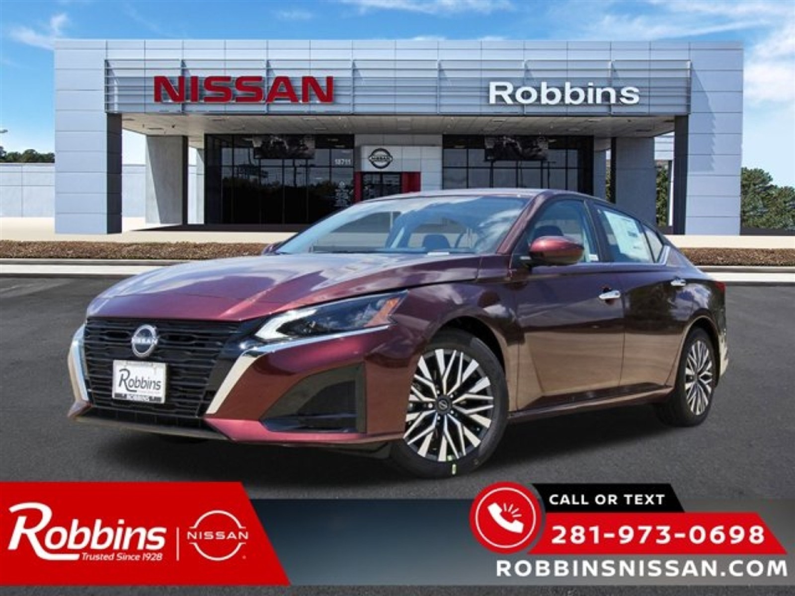 2025 Nissan Altima SV Red at Robbins Nissan
