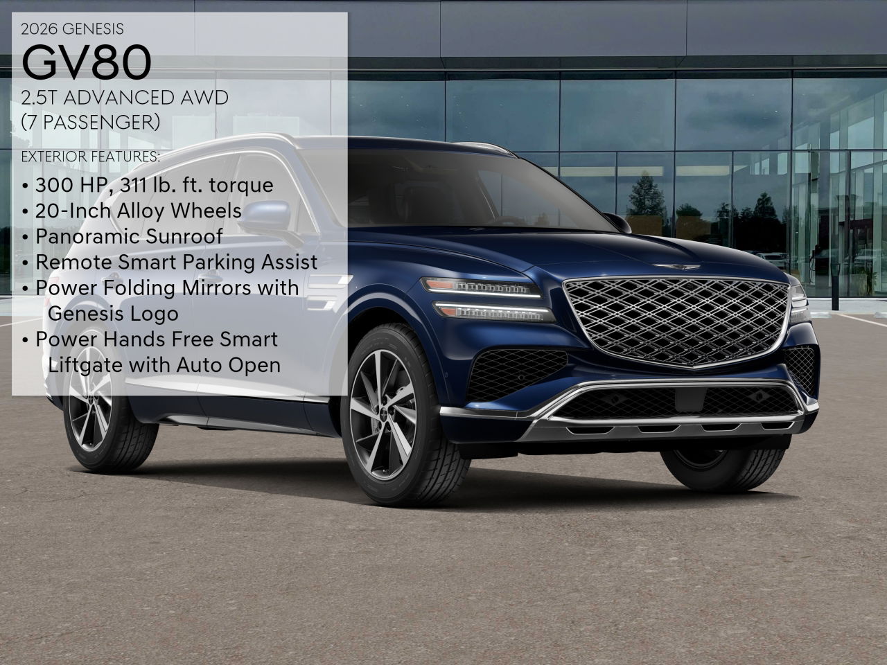 2026 Genesis GV80 2.5T Advanced photo 3
